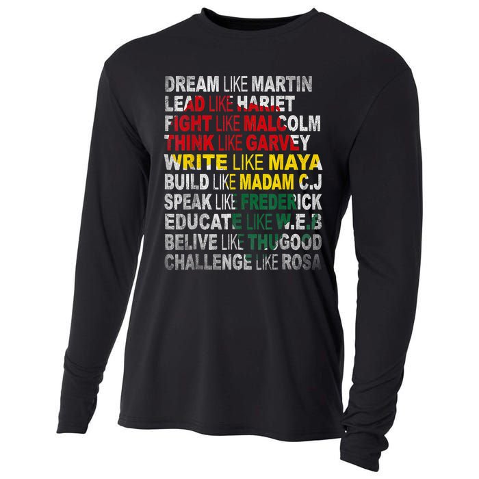 Black History Month Apparel Outfit Cooling Performance Long Sleeve Crew