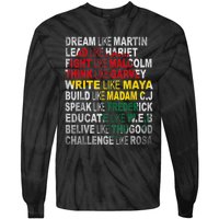 Black History Month Apparel Outfit Tie-Dye Long Sleeve Shirt