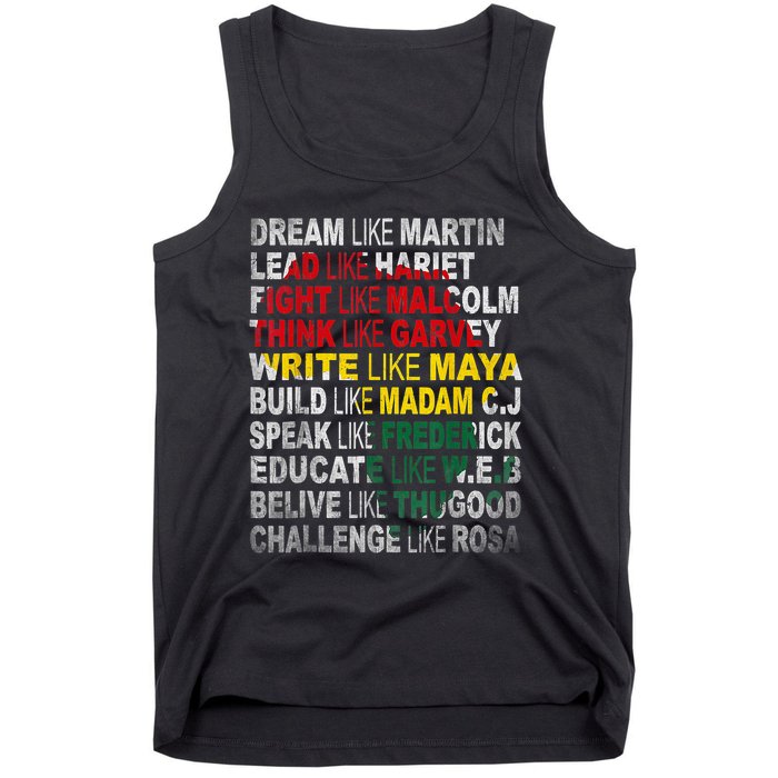 Black History Month Apparel Outfit Tank Top