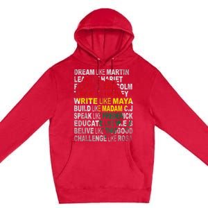 Black History Month Apparel Outfit Premium Pullover Hoodie