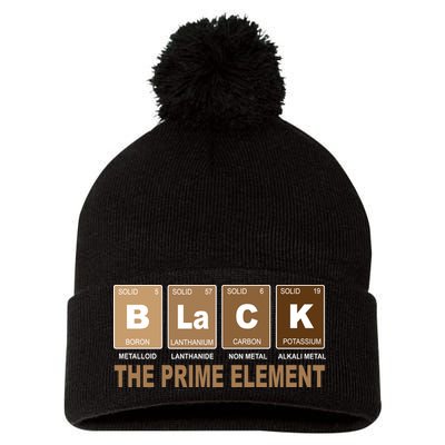 Black History Month Prime Element Pom Pom 12in Knit Beanie