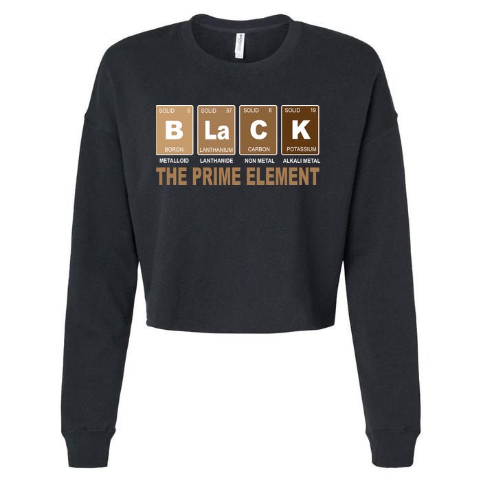 Black History Month Prime Element Cropped Pullover Crew