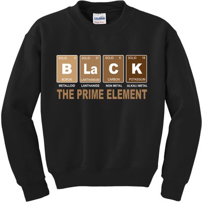 Black History Month Prime Element Kids Sweatshirt