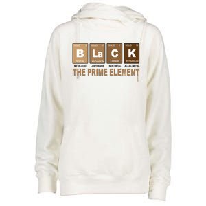 Black History Month Prime Element Womens Funnel Neck Pullover Hood