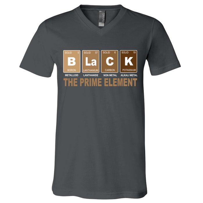 Black History Month Prime Element V-Neck T-Shirt