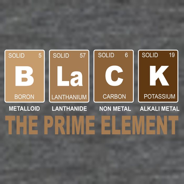 Black History Month Prime Element Button