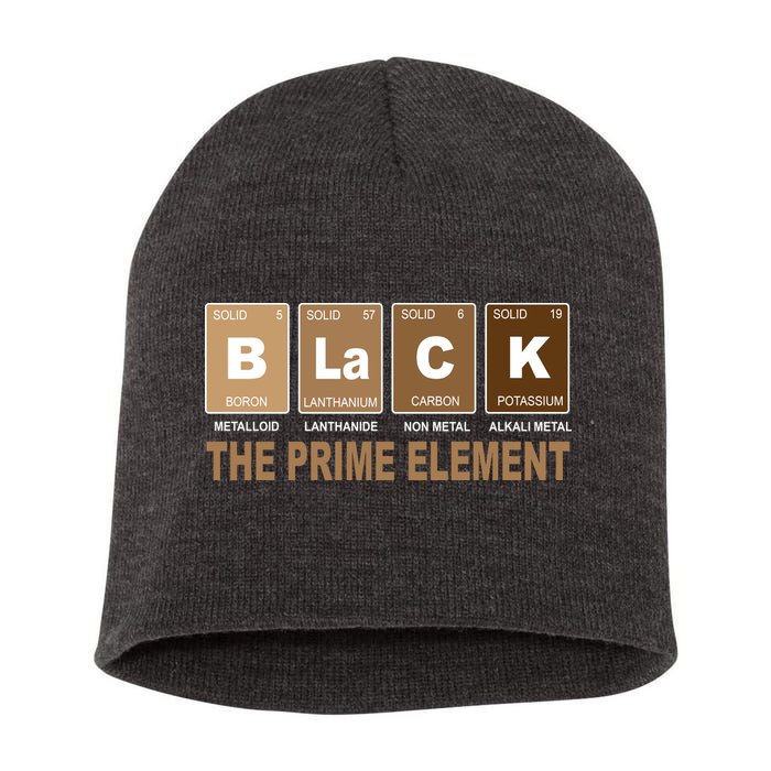 Black History Month Prime Element Short Acrylic Beanie