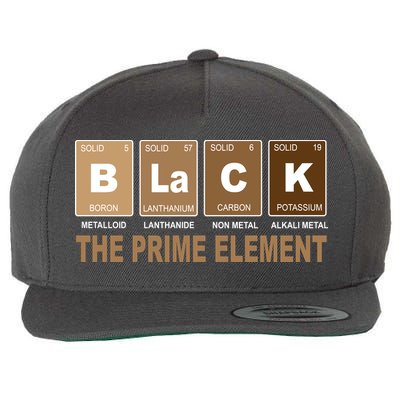 Black History Month Prime Element Wool Snapback Cap