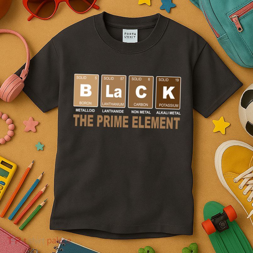 Black History Month Prime Element Kids T-Shirt
