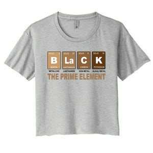 Black History Month Prime Element Women's Crop Top Tee