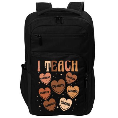 Black History Month I Teach Black History Teacher Retro Impact Tech Backpack