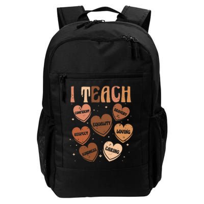 Black History Month I Teach Black History Teacher Retro Daily Commute Backpack