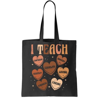 Black History Month I Teach Black History Teacher Retro Tote Bag