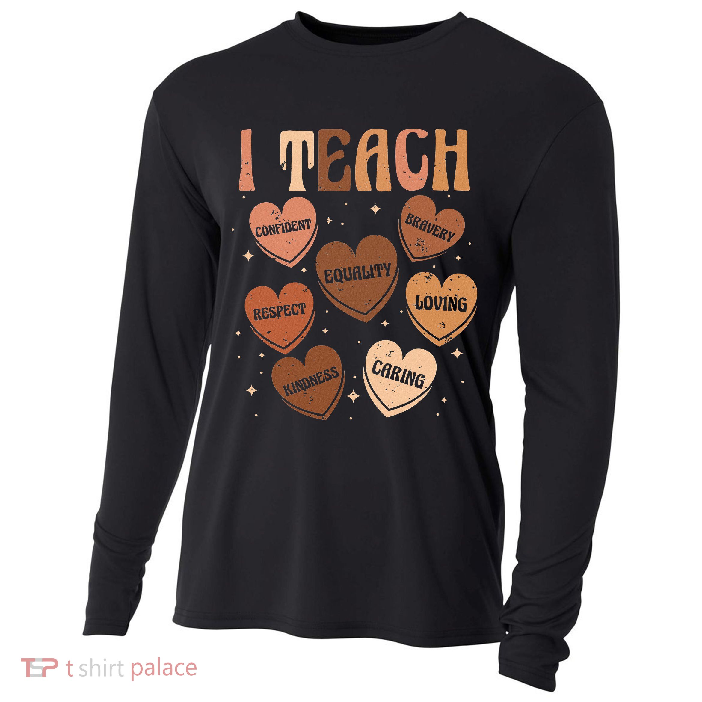 Black History Month I Teach Black History Teacher Retro Cooling Performance Long Sleeve Crew