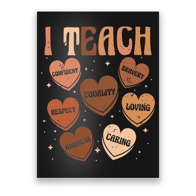 Black History Month I Teach Black History Teacher Retro Poster