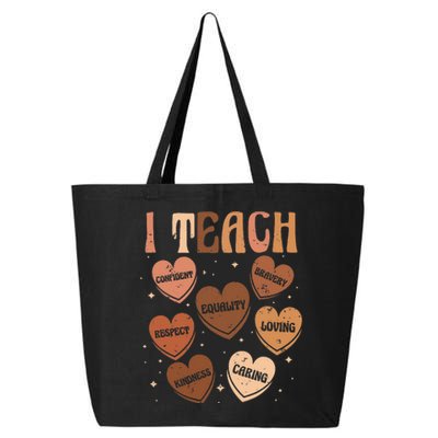 Black History Month I Teach Black History Teacher Retro 25L Jumbo Tote