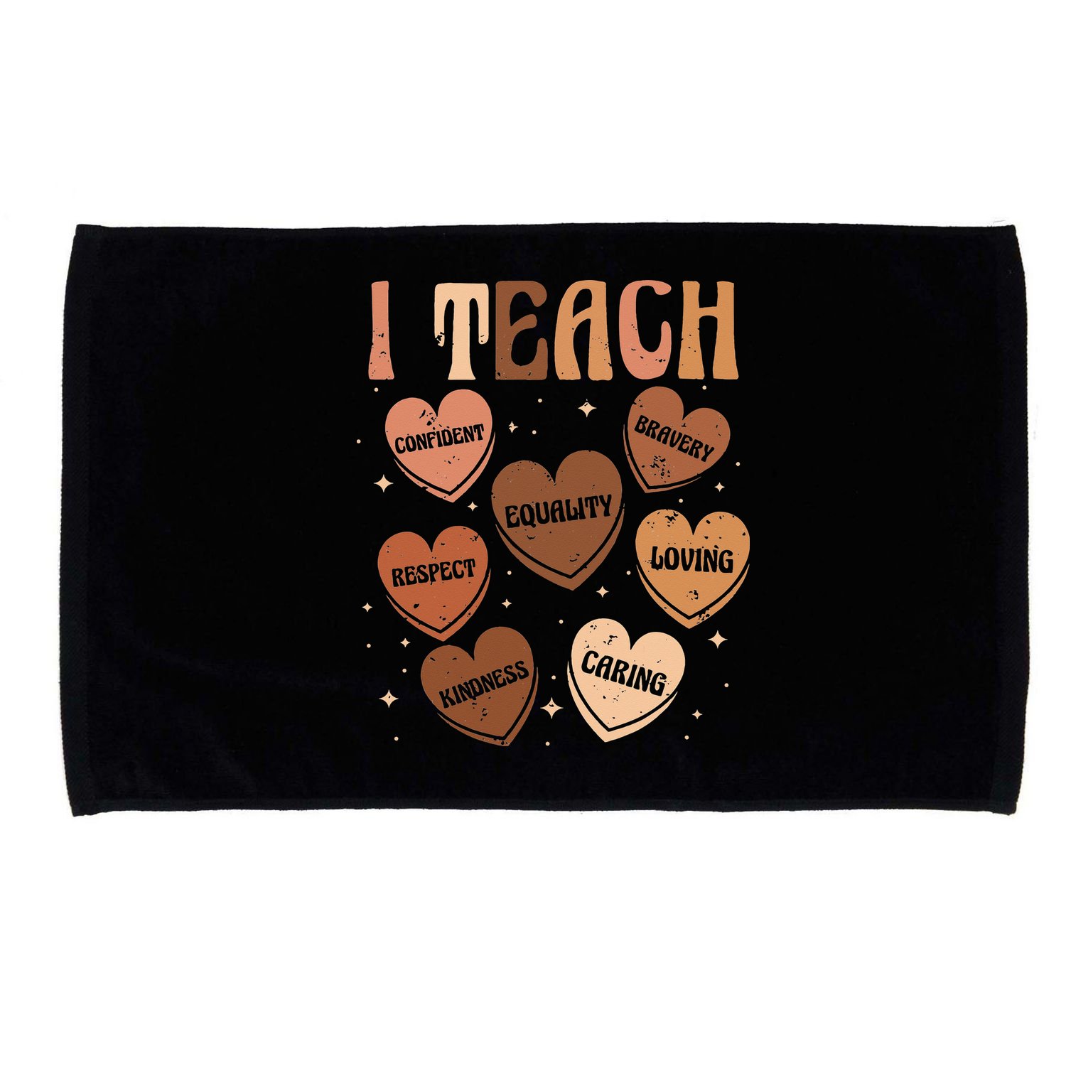 Black History Month I Teach Black History Teacher Retro Microfiber Hand Towel