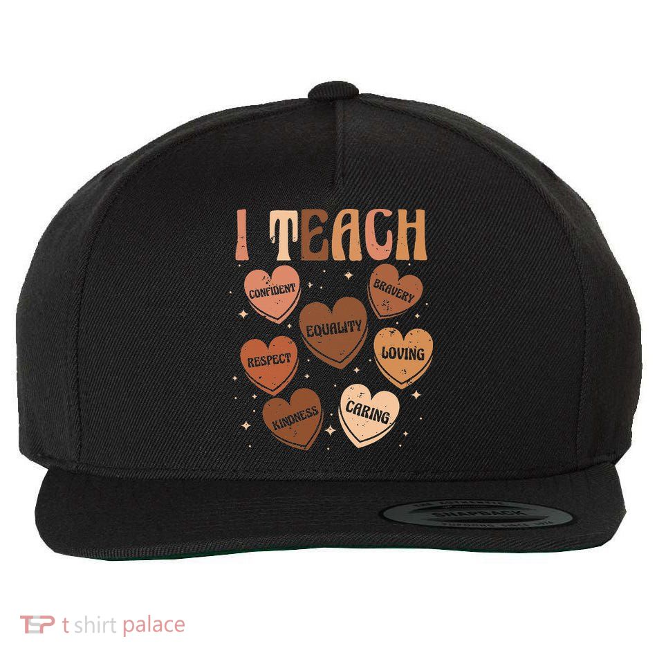 Black History Month I Teach Black History Teacher Retro Wool Snapback Cap