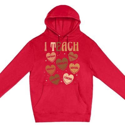 Black History Month I Teach Black History Teacher Retro Premium Pullover Hoodie