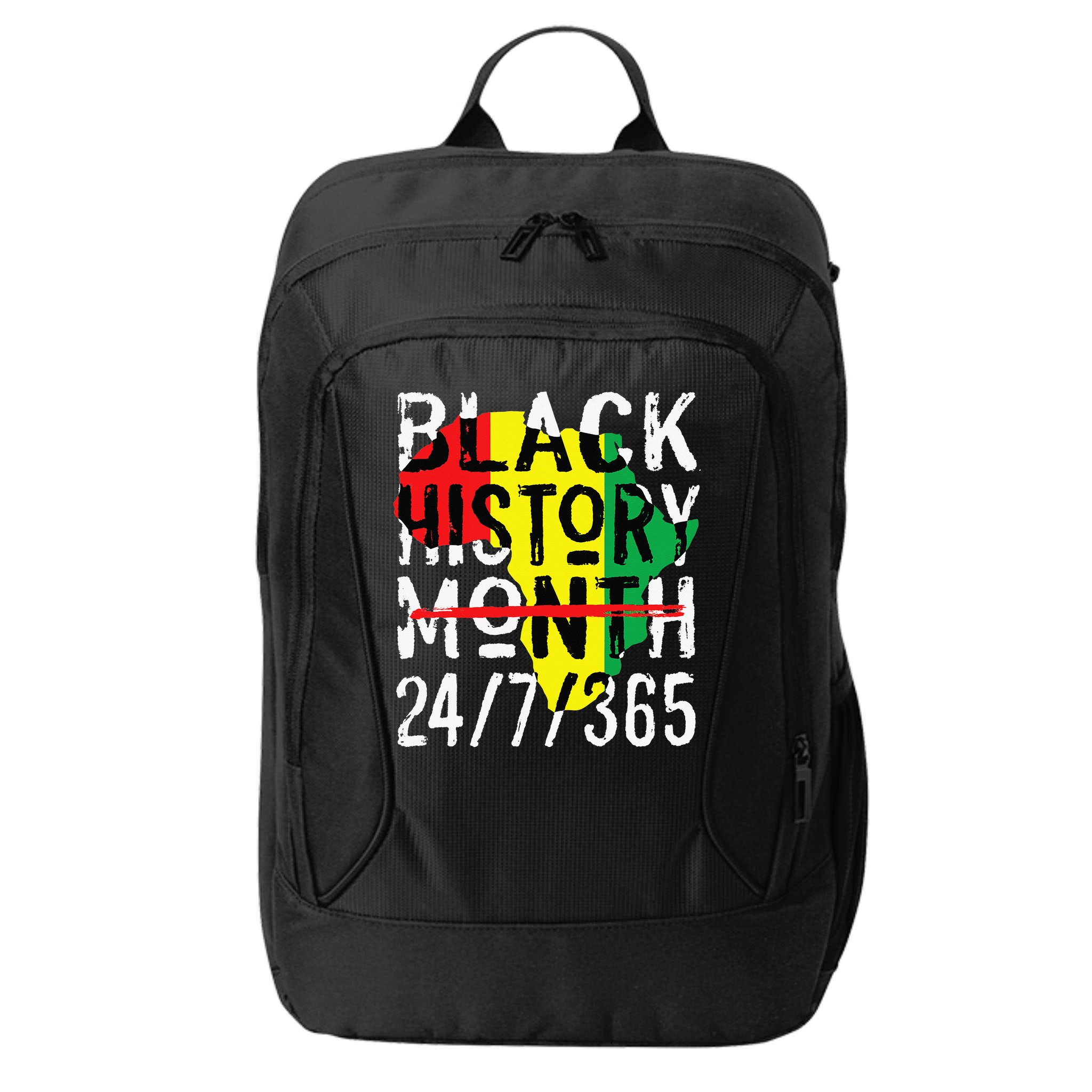 Black History Month 24/7/365 African Melanin Black Pride City Backpack