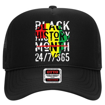 Black History Month 24/7/365 African Melanin Black Pride Trucker Hat