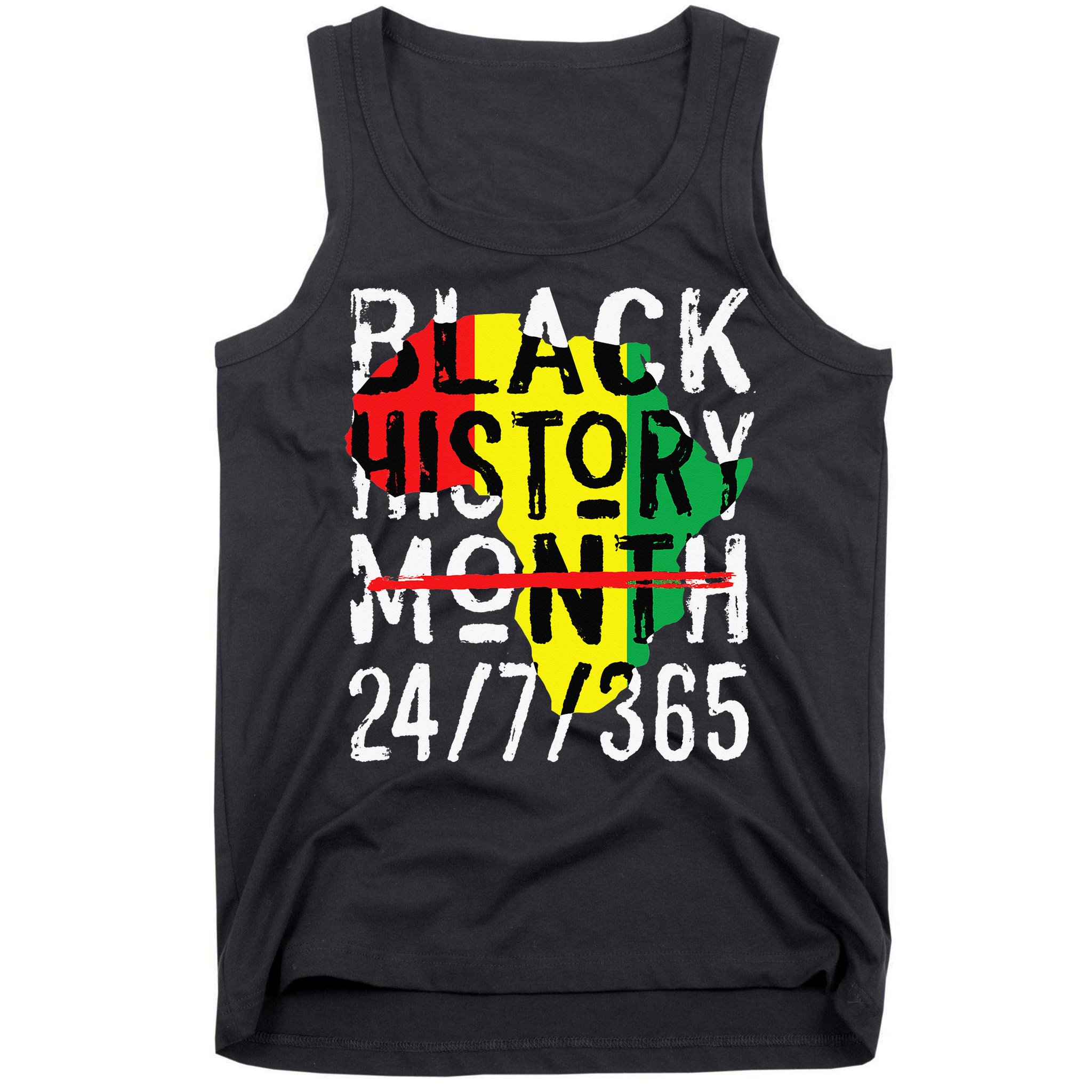 Black History Month 24/7/365 African Melanin Black Pride Tank Top