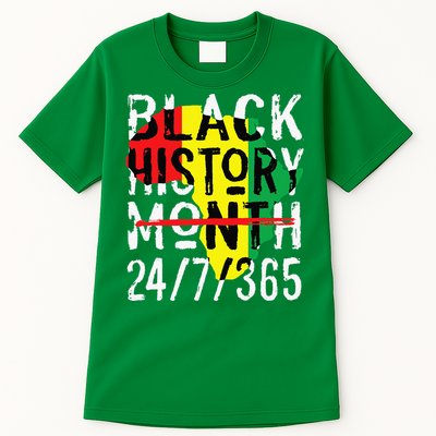 Black History Month 24/7/365 African Melanin Black Pride Tall T-Shirt