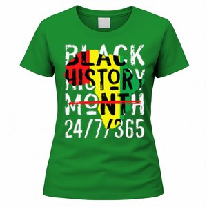 Black History Month 24/7/365 African Melanin Black Pride Women's T-Shirt