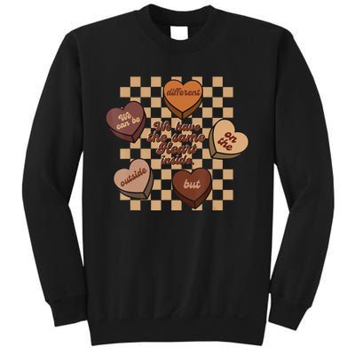 Black History Month The Same Heart Inside Melanin Afro Sweatshirt