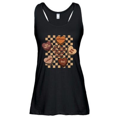 Black History Month The Same Heart Inside Melanin Afro Ladies Essential Flowy Tank