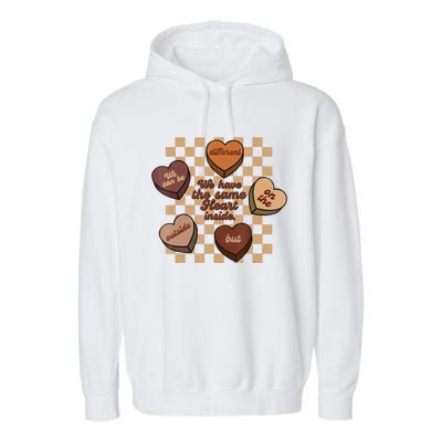 Black History Month The Same Heart Inside Melanin Afro Garment-Dyed Fleece Hoodie