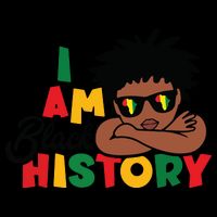 Black History Month Boy I Am African American 16 in Basic Backpack