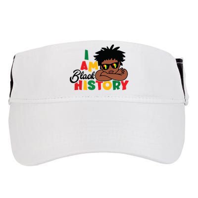 Black History Month Boy I Am African American Adult Drive Performance Visor