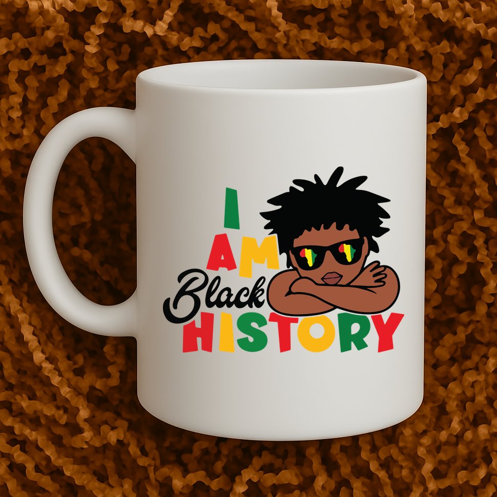 Black History Month Boy I Am African American Mug
