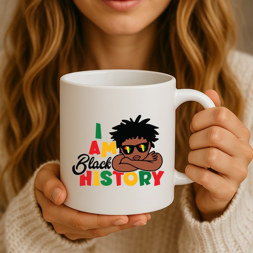Black History Month Boy I Am African American Mug