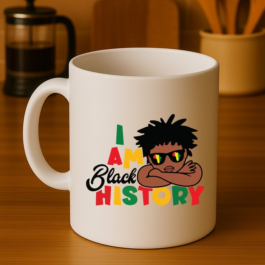 Black History Month Boy I Am African American Mug