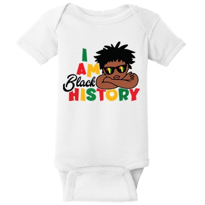 Black History Month Boy I Am African American Baby Bodysuit