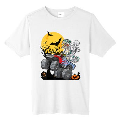 Boy Halloween Monster Truck Pumpkin Mummy Dinosaur T Rex Tall Fusion ChromaSoft Performance T-Shirt