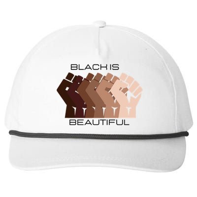 Black History Month Black Is Beautiful Snapback Five-Panel Rope Hat