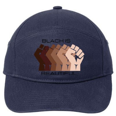 Black History Month Black Is Beautiful 7-Panel Snapback Hat