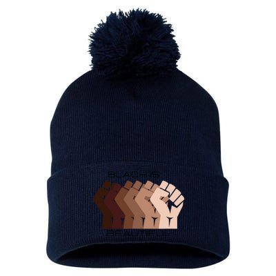 Black History Month Black Is Beautiful Pom Pom 12in Knit Beanie