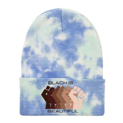 Black History Month Black Is Beautiful Tie Dye 12in Knit Beanie