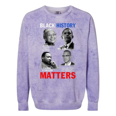 Black History Matter For Women Black History Month Colorblast Crewneck Sweatshirt