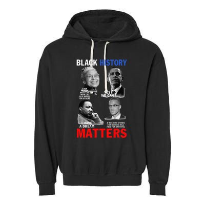 Black History Matter For Women Black History Month Garment-Dyed Fleece Hoodie