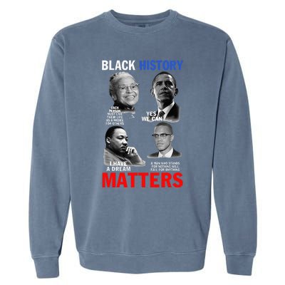 Black History Matter For Women Black History Month Garment-Dyed Sweatshirt