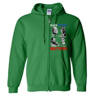 Black History Matter For Women Black History Month Full Zip Hoodie