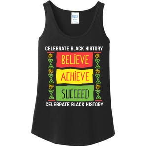 Black History Month Shirts Believe Achieve Succeed Gift Ladies Essential Tank