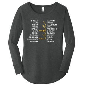 BLACK HISTORY Month Juneteenth African American Pride Women's Perfect Tri Tunic Long Sleeve Shirt