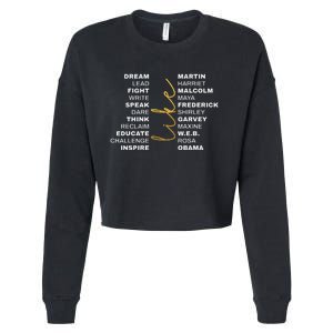 BLACK HISTORY Month Juneteenth African American Pride Cropped Pullover Crew