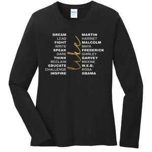 BLACK HISTORY Month Juneteenth African American Pride Ladies Long Sleeve Shirt